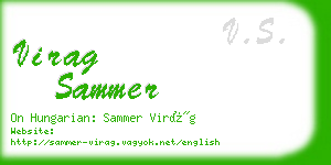 virag sammer business card